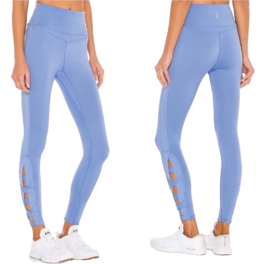 Free People FP Movement Very Prarie Leggings in Corsican Sea